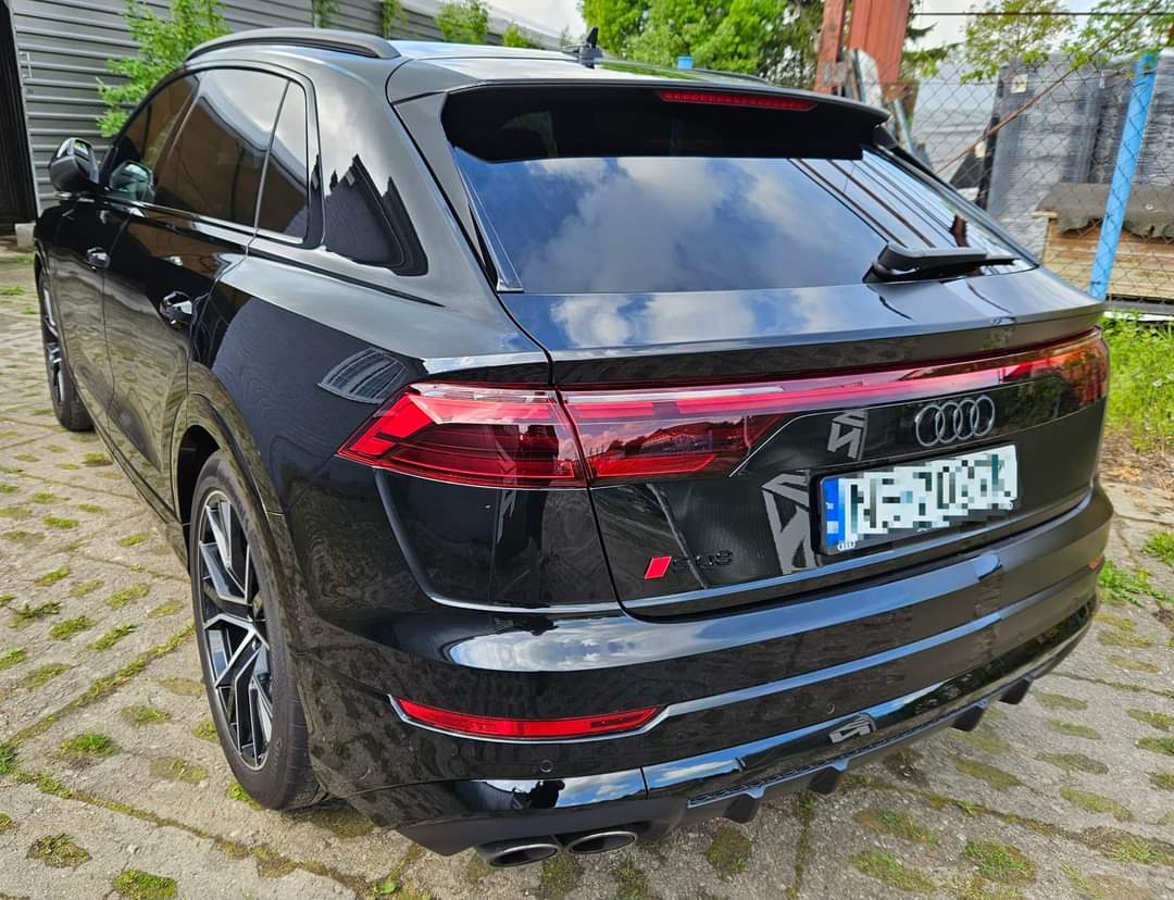 Czarne Audi po detailingu i zabezpieczeniu lakieru w ASN Detailing